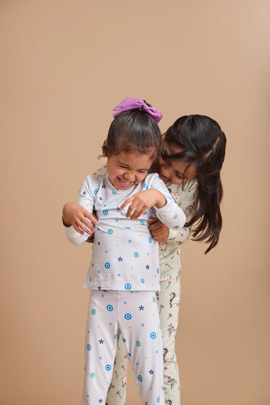 Baby sleeping peacefully in breathable bamboo pajamas