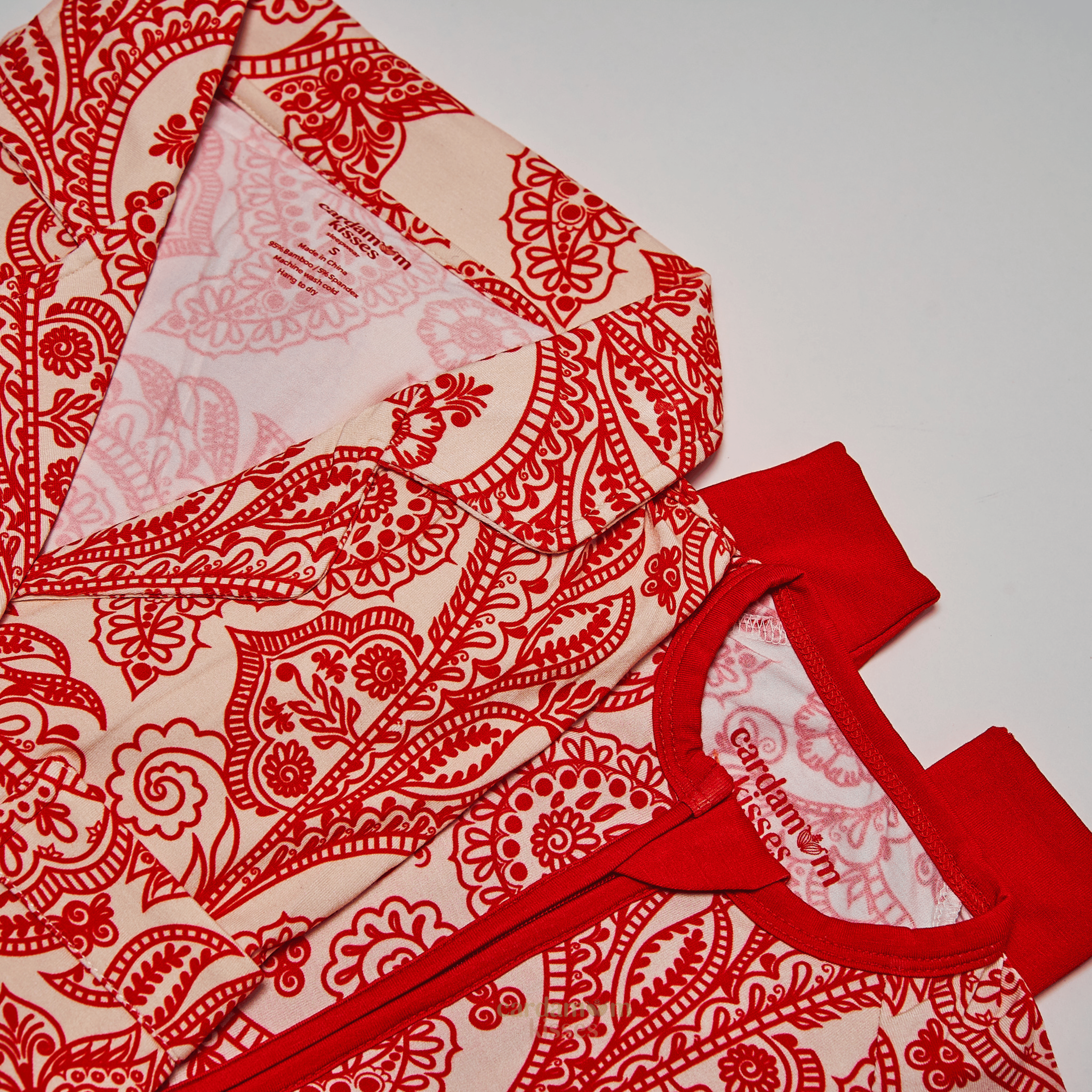 Mehendi Mosaic mommy and me matching bamboo pajama set