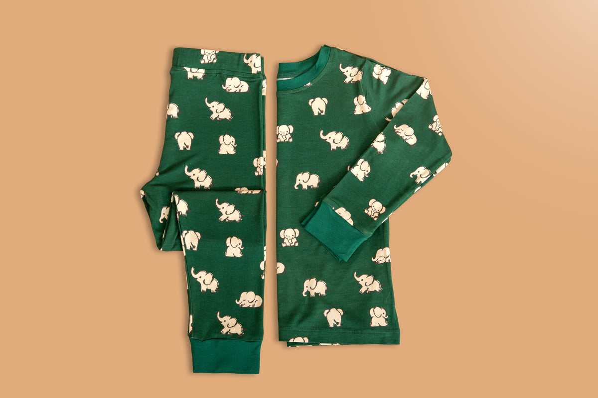 Elephant Etchings Toddler PJ Set